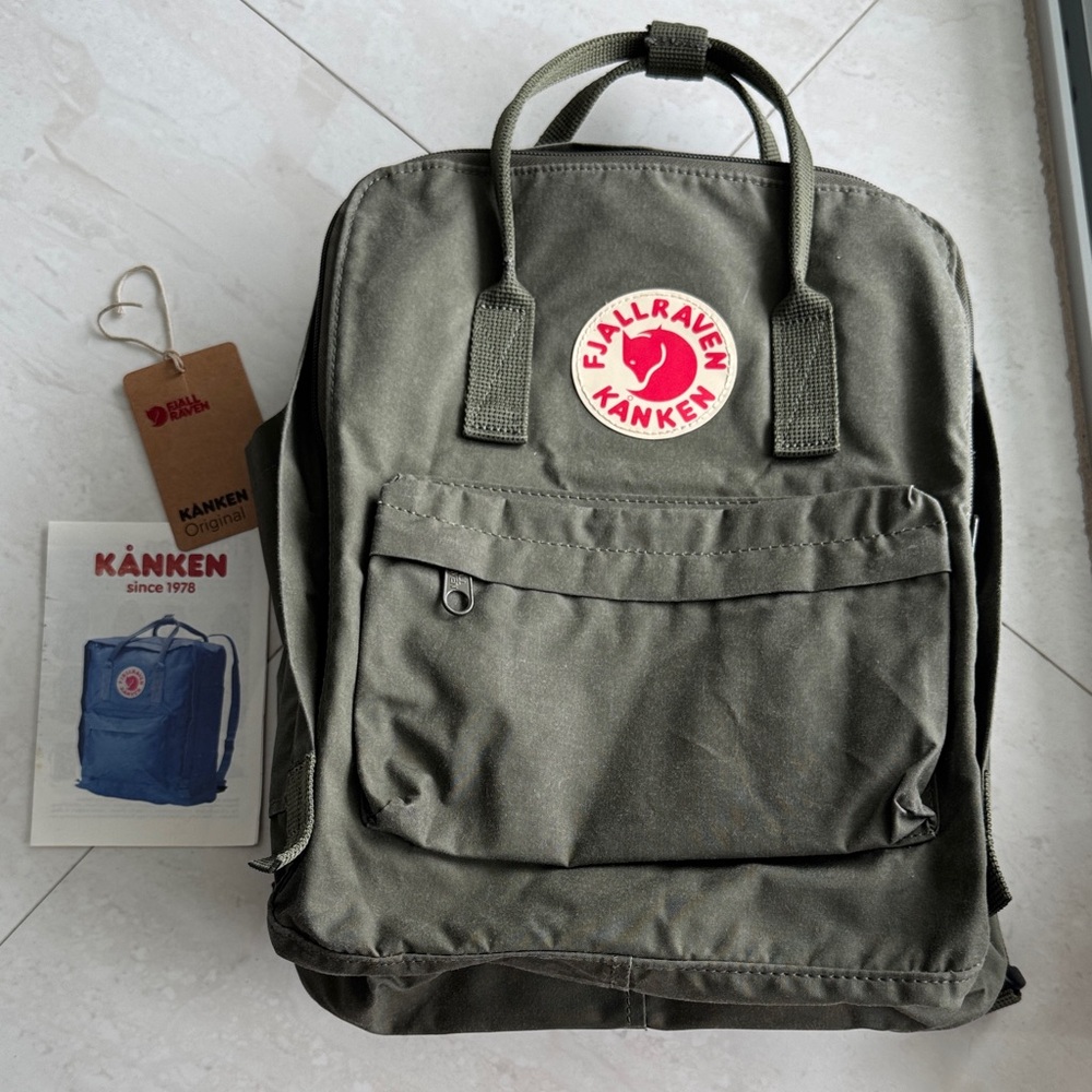 Fjallravan Kanken Olive Green Backpack - Unisex Bag